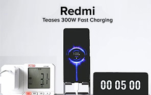 Xiaomi Redmi Teases 300W Charging Technology Doing 0-100 percent in 5 Minutes  