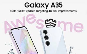 Samsung Galaxy A35 Receives the First-ever Update Targeting 4G TDD Improvements 