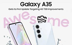 Samsung Galaxy A35 Receives the First-ever Update Targeting 4G TDD Improvements