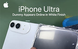 Apple iPhone Ultra Dummy Relica Appears in White Finish; Confirms Wide Design