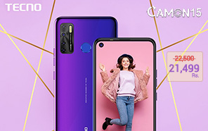 Tecno Camon 15 Gets a Price Cut in Pakistan, Now Available at just Rs 21,499 