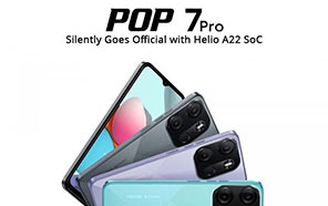 Tecno Pop 7 Pro Discreetly Launched; Jaw-dropping Build, HD+ LCD, & Helio A22 SoC    