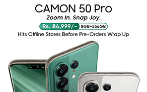 Tecno Camon 50 Pro Hits Pakistani Retail Shelves Ahead of Pre-Order Cutoff