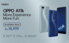 Oppo A11k Launched in Pakistan; Dual Camera, Notched Screen, and a 4,230 mAh Battery 