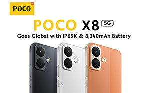 Xiaomi Poco X8 Goes Global with IP69K Protection & Massive 8,340mAh Battery