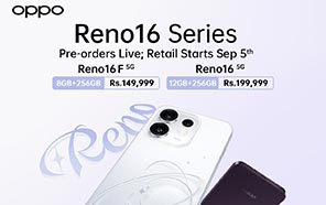 Oppo Reno 16 and Reno 16F Pre-Orders Go Live in Pakistan; Big Batteries, Pro Cameras