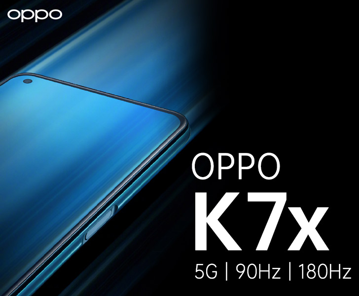 OPPO a officialise leurs nouveau K7x