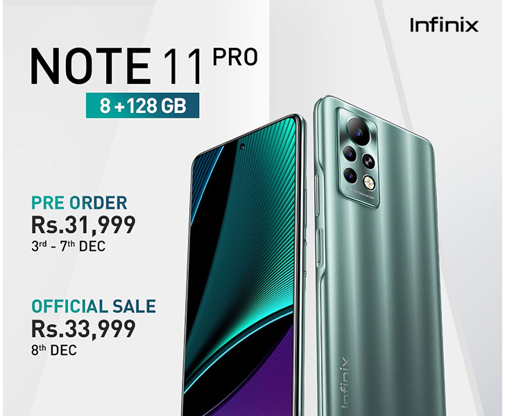 Infinix Note 11 Pro Launched in Pakistan Gaming Chip 33W Charging 