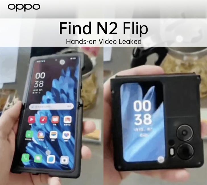 OPPO Find N2 Flip Real-life Hands-on Video Gone Viral; Have a Look - WhatMobile news