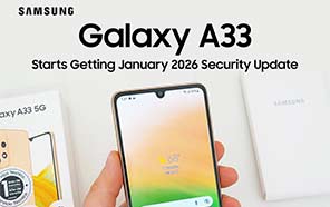 Samsung Galaxy A33 Picks up January 2026 Security Patch with Latest Update