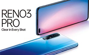 Oppo Reno3 Pro non-5G Variant Goes Official with an Extra Selfie Camera; Six Cameras in Total 