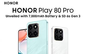 Honor Play 80 Pro 5G Debuts with Snapdragon Chip, IP65 Rating & 7000mAh Battery 