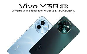 Vivo Y38 5G Launched with Snapdragon 4 Gen2, 50MP Camera, and 6000mAh Cell 