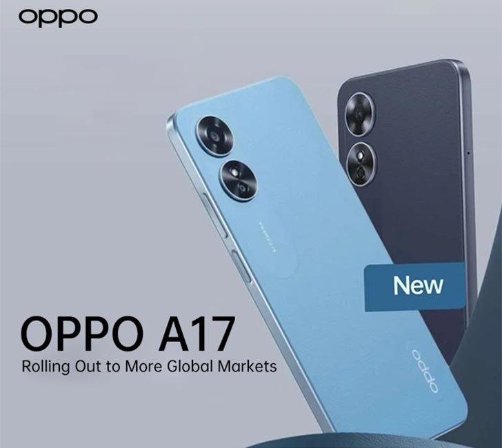 OPPO A17 Rolling Out to More Global Markets; Helio G35 SoC, 50MP Camera,  and 5,000mAh Battery - WhatMobile news