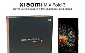 Xiaomi Mix Fold 3; Retail Box and Cover-screen Image Reveals What's to Come 