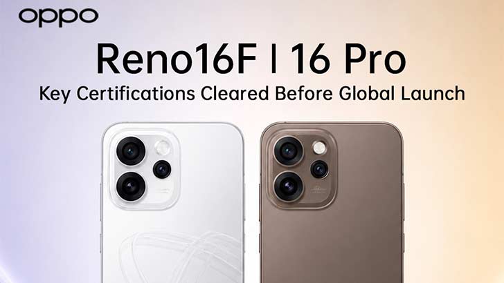 Oppo Reno 16 Pro, Reno 16F Global Variants Clear Multiple ...