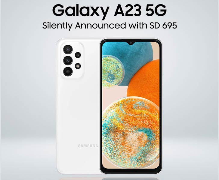 Versão 5G do Samsung Galaxy A23 é revelada: Snapdragon 695 e