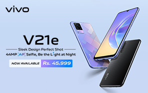 Vivo V21e is Now Available in Stores Across Pakistan; Qualcomm Silicon, Sleek Design, & 33W Fast Charging 