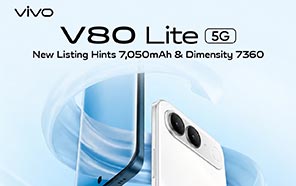 Vivo V80 Lite 5G Makes Another Listing, Hints at 7050mAh Cell & Dimensity 7360 SoC