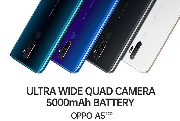 Oppo A5 2020 with Quad Cameras & 5,000mAh battery to reportedly launch ...