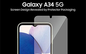 Samsung Galaxy A34 Imminent with a Notched Display; Screen Protector with a U-cutout Leaked    