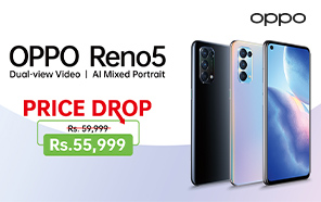 Oppo Reno5 Price in Pakistan Cut; Save Up to Rs. 4000 on this Mid-range Device 