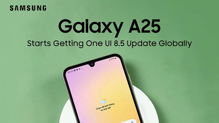 Samsung Galaxy A25 Starts Receiving Stable One UI 8.5 Update Globally ...
