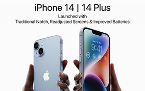 Apple iPhone 14 & 14 Plus Launched; Traditional notch, Re-adjusted Screens, & Improved Batteries 