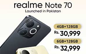 Realme Note 70 Arrives in Pakistan with ArmorShell Design and 6300mAh Battery Realme Note 70 Arrives in Pakistan with ArmorShell Design and 6300mAh Battery