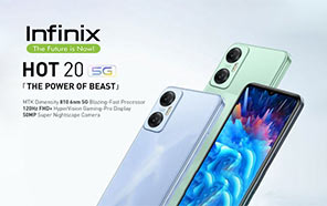 Infinix Hot 20 5G Unveiled with Hot-series First 120Hz Display and Dimensity 810 Core 