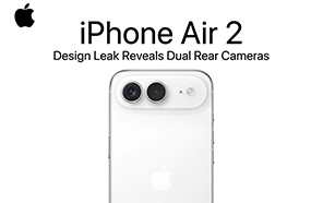 Apple iPhone Air 2 Surfaces with a Design Mockup; Shows Dual Rear Cameras 
