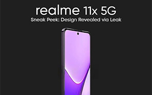 Realme 11X 5G has a Flat Bar-phone Design; Render Image Exposes the Build