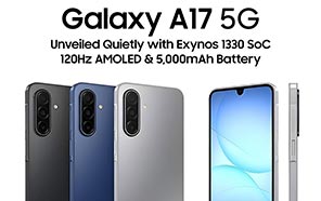 Samsung Galaxy A17 5G Quietly Debuts with Refined Design & Three Color Options