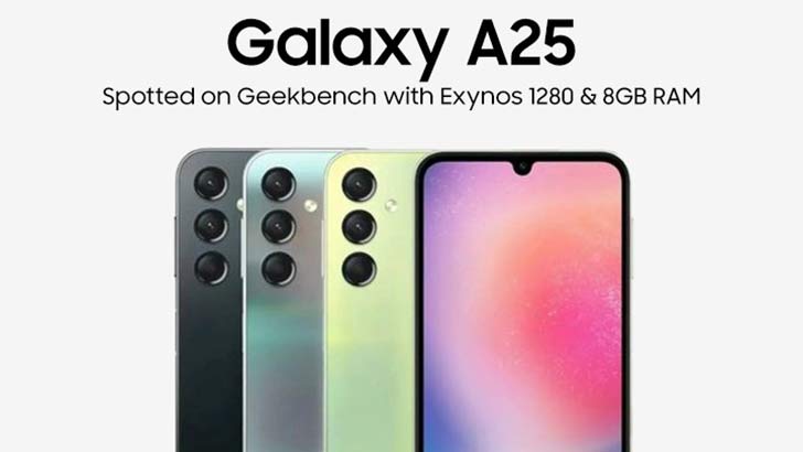 Samsung Galaxy A25 will Feature Exynos 1280 SoC and 8GB RAM — Geekbench ...