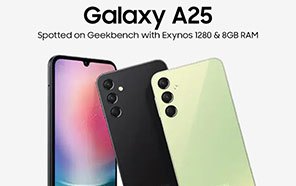 Samsung Galaxy A25 will Feature Exynos 1280 SoC and 8GB RAM — Geekbench Reports  