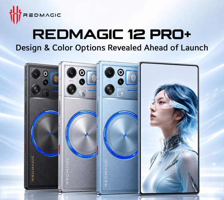 RedMagic 12 Pro Plus design and color options in the supplied editorial artwork