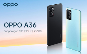 OPPO A36 Goes Official with 256GB of Storage, Qualcomm Chip, and 90Hz Screen 