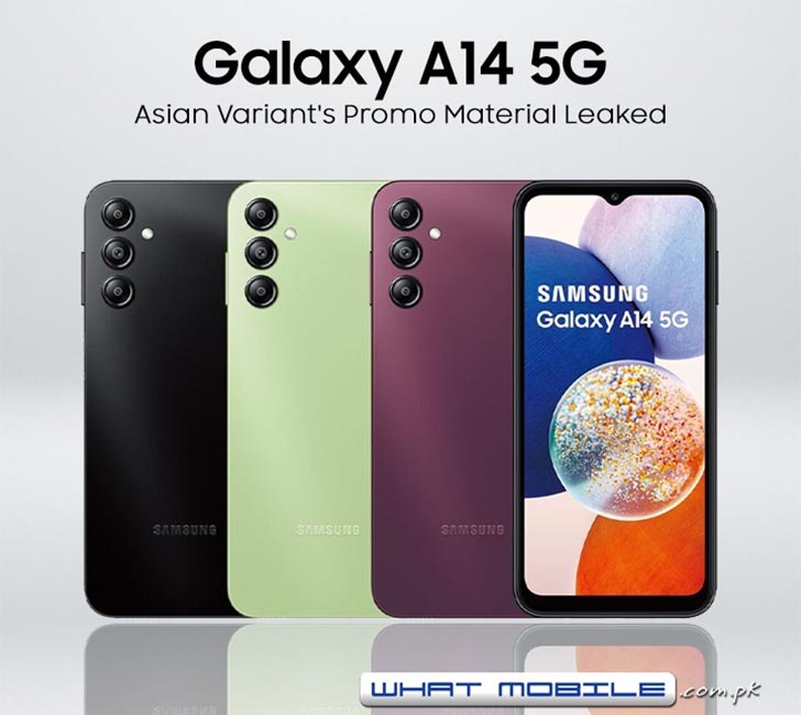 Samsung Galaxy A14 5G's Asian Variant Surfaces Before Launch; Promo  Material Leaks - WhatMobile news