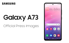 Samsung Galaxy A73 Featured in Leaked Marketing Images; Slim Bezels, No Headphone Jack 