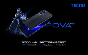 Tecno Pova Neo Announced with a Massive 6000 mAh Battery and Fast-Charging 