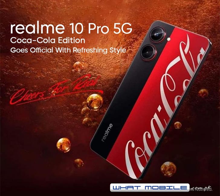 Realme 10 Pro Coca-Cola Edition Freshens the Lineup; Launched with Delux  Packaging & Coke-themed UI - WhatMobile news