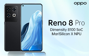 OPPO Reno 8 Pro to Arrive Soon with Dimensity 8100 SoC and MariSilicon X Imaging NPU 