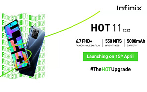 Infinix Hot 11 2022 is Debuting On April 15; Here are the Features and Design 