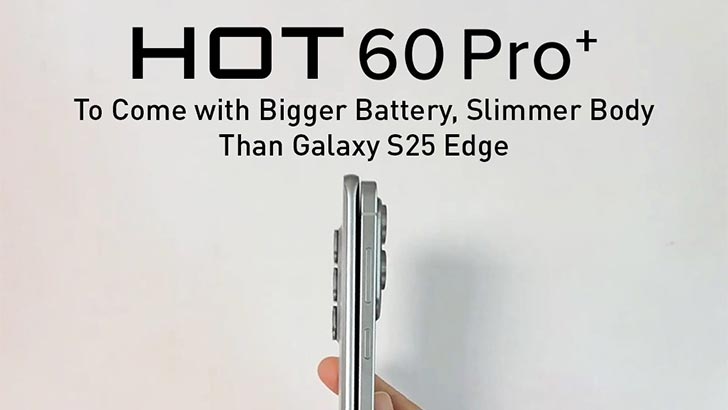 Infinix Hot 60 Pro+ and Galaxy S25 Edge comparison