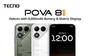 Tecno Pova 8 Debuts with Alive Matrix Display and Massive 8000mAh Battery