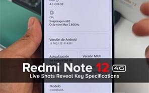 Xiaomi Redmi Note 12 4G Live-shot has Surfaced to Reveal Specifications; Have a Look 