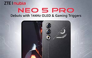 ZTE Nubia Neo 5 Pro is Now Official with 144Hz OLED, Huge Battery, and Gaming Triggers 