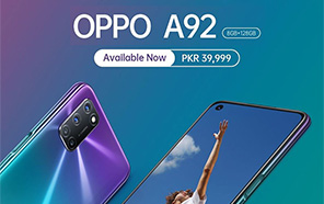 Oppo A92 Launched in Pakistan; Features 8GB of RAM, 5,000mAh Battery and a 48MP Quad-Camera 