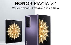 Honor Magic V2; World's Thinnest Foldable Device Goes Official in China 