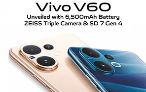 Vivo V60 Unveiled; ZEISS Cameras, 50MP OIS Telephoto, and Huge Battery 